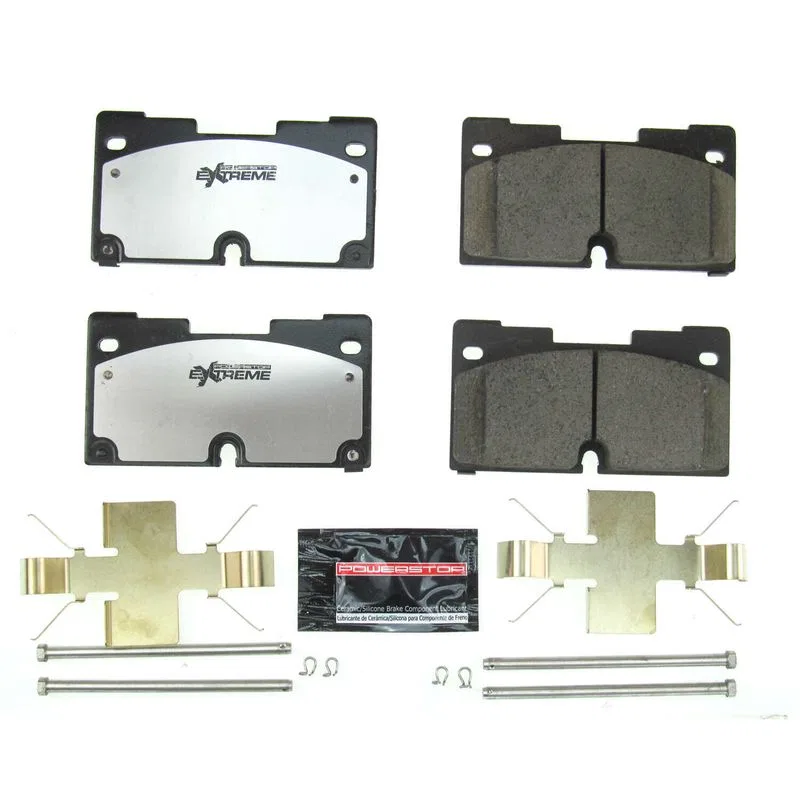 Z36-2173 – POWERSTOP Brake Pad, FMSI Number D2173 Carbon-Fiber Ceramic Brake Pads Set Of 4 With Premium Stainless Ste...